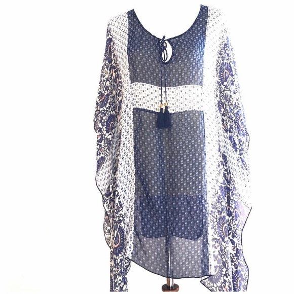 Tory Burch Other - Tory Burch swim cover up - kaftan Size XS/S